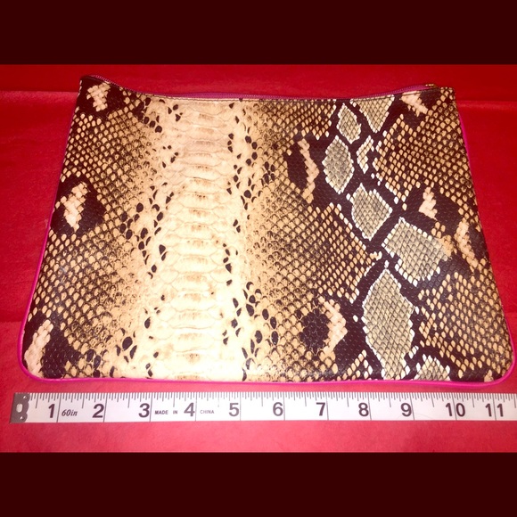 Estee Lauder Handbags - Estée Lauder’s Embossed Snake Print Makeup Bag